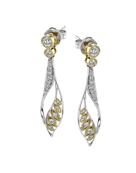 Earring in 18k Gold with Diamonds