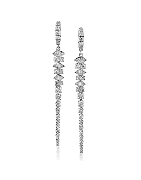 Earring in 18k Gold with Diamonds