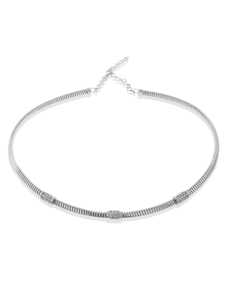 Choker in 18k Gold with Diamonds