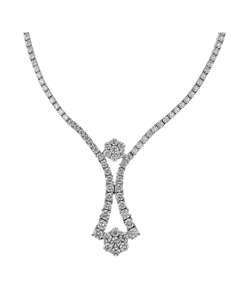 Necklace in 18k Gold with Diamonds