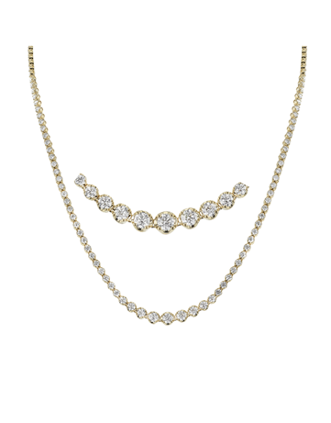 Necklace in 18k Gold with Diamonds