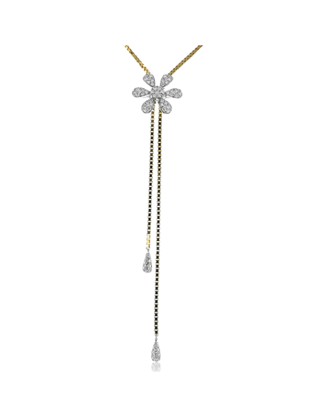 Necklace in 18k Gold with Diamonds
