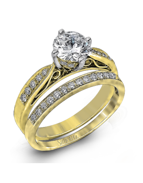 Wedding Set in 18k Gold with Diamonds