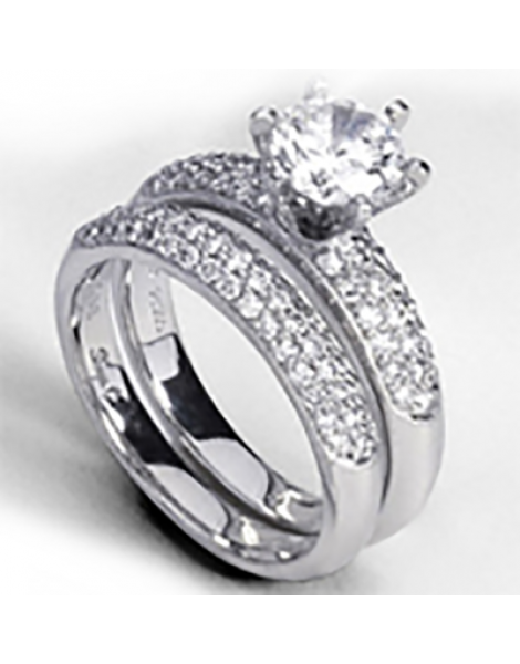 Wedding Set in 18k Gold with Diamonds