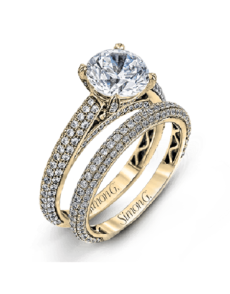 Wedding Set in 18k Gold with Diamonds
