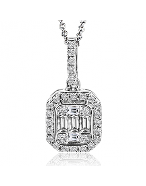 Pendant in 18k Gold with Diamonds