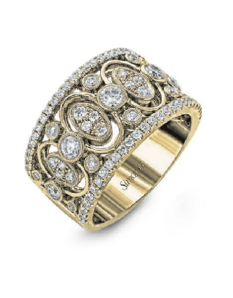 Right Hand Ring in 18k Gold with Diamonds