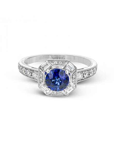 Color Ring in 18k Gold with Diamonds