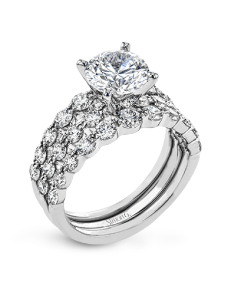 Wedding Set in 18k Gold with Diamonds