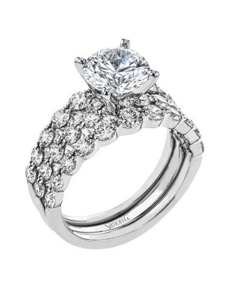 Wedding Set in 18k Gold with Diamonds