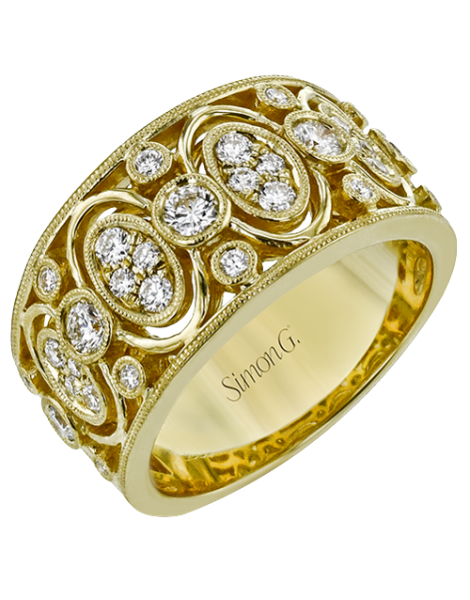 Right Hand Ring in 18k Gold with Diamonds