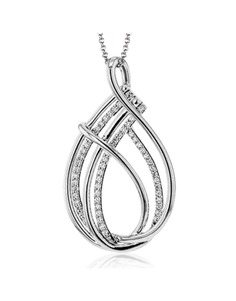 Pendant in 18k Gold with Diamonds