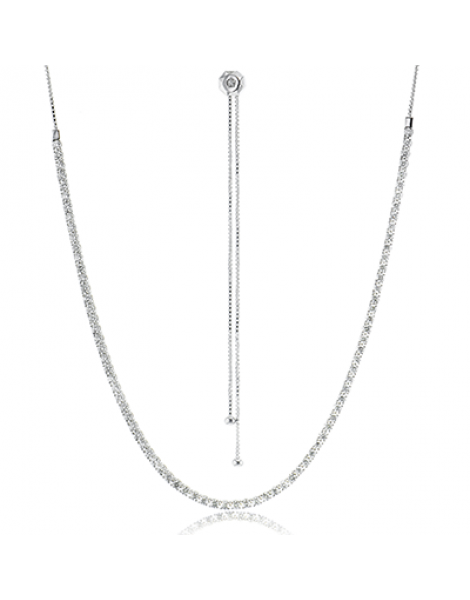 Necklace in 18k Gold with Diamonds