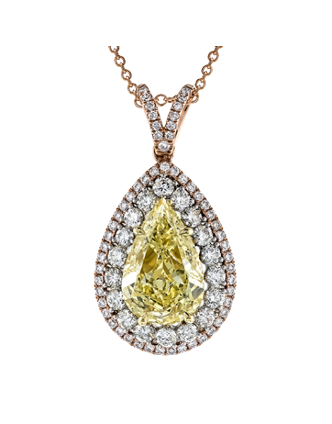 Pendant in 18k Gold with Diamonds