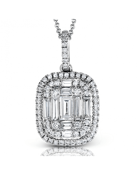 Pendant in 18k Gold with Diamonds