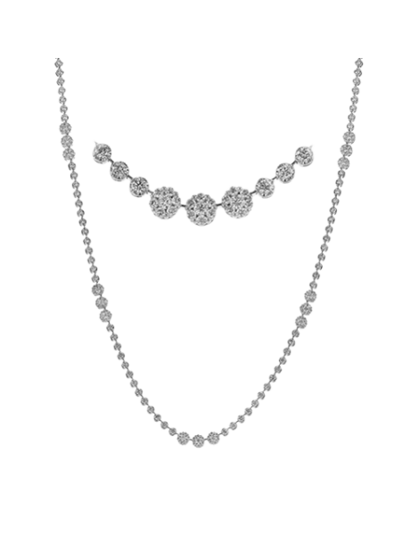 Necklace in 18k Gold with Diamonds