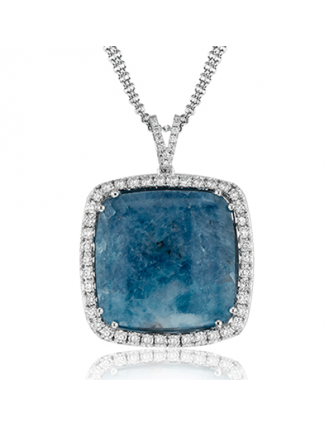 Color Pendant in 18k Gold with Diamonds