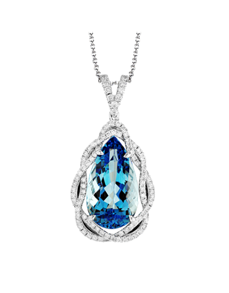 Color Pendant in 18k Gold with Diamonds