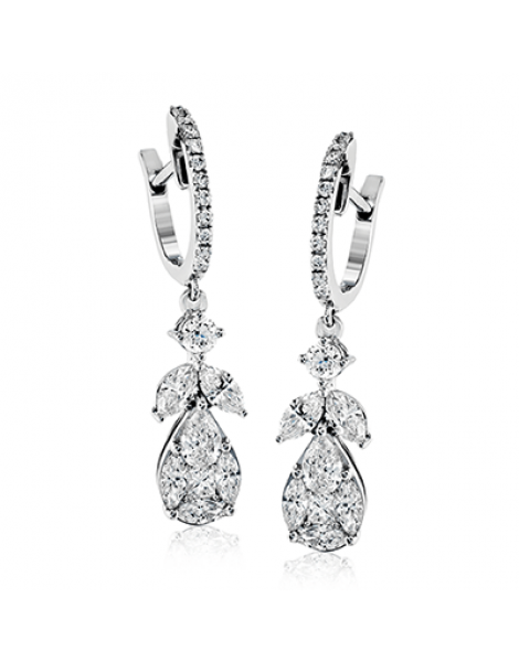 Earring in 18k Gold with Diamonds