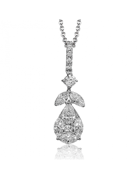 Pendant in 18k Gold with Diamonds