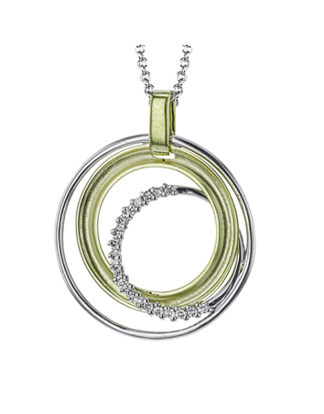 Pendant in 18k Gold with Diamonds