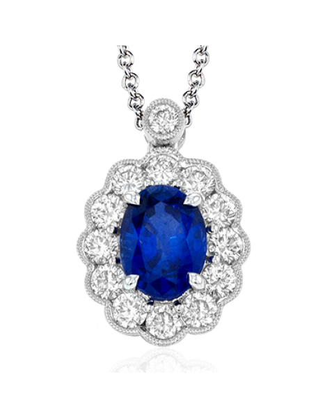 Color Pendant in 18k Gold with Diamonds