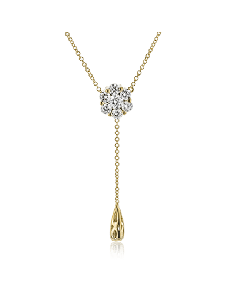 Pendant in 18k Gold with Diamonds