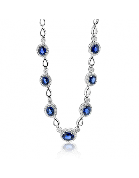 Necklace in 18k Gold with Diamonds