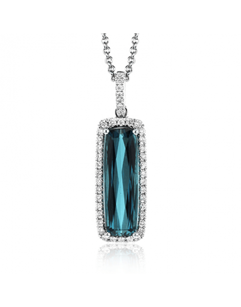 Color Pendant in 18k Gold with Diamonds
