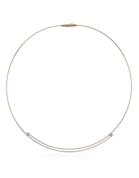 Necklace in 18k Gold with Diamonds