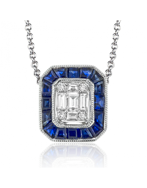 Color Pendant in 18k Gold with Diamonds