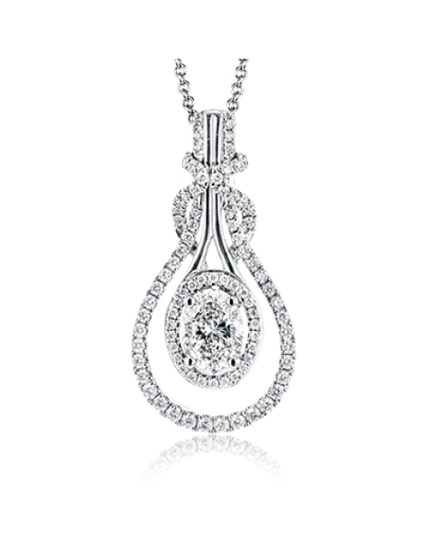 Pendant in 18k Gold with Diamonds