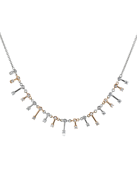 Necklace in 18k Gold with Diamonds
