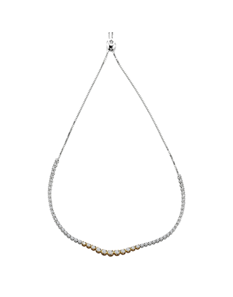 Necklace in 18k Gold with Diamonds