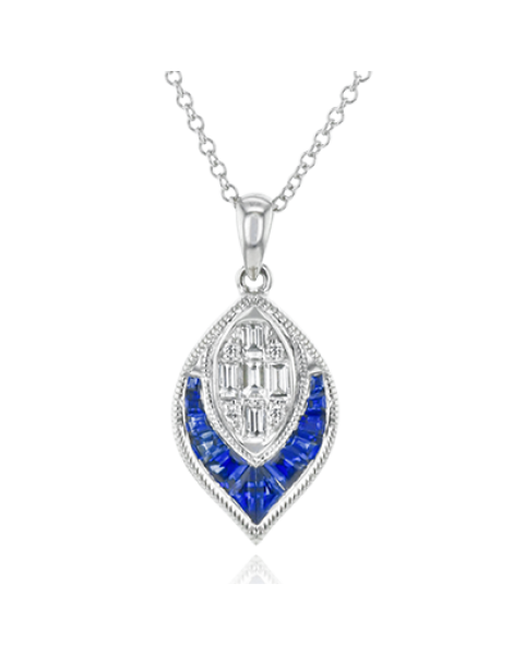 Color Pendant in 18k Gold with Diamonds