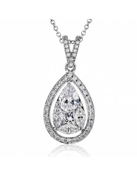 Pendant in 18k Gold with Diamonds