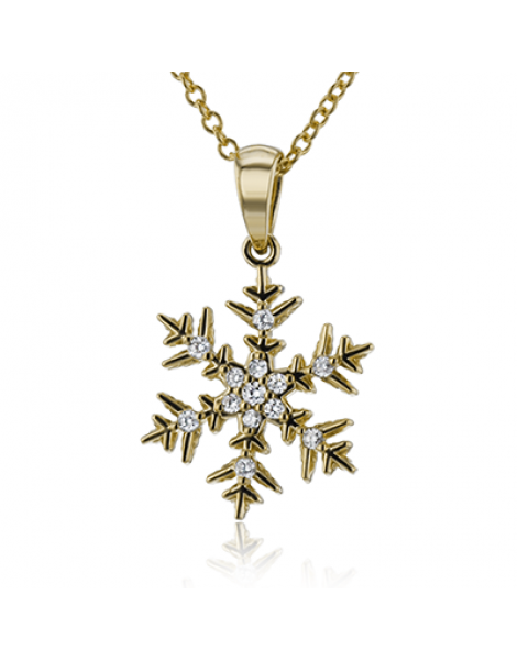 Pendant in 18k Gold with Diamonds