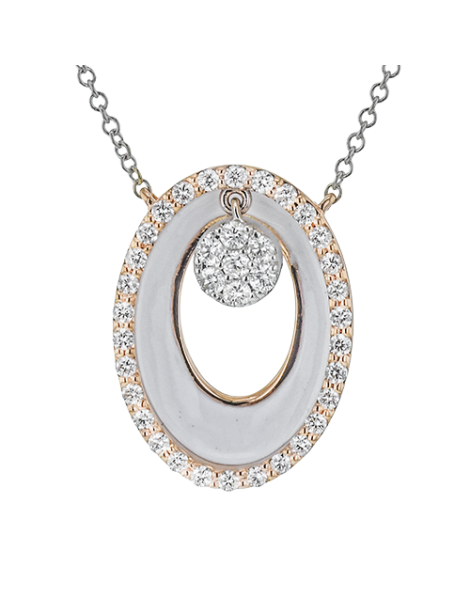 Pendant in 18k Gold with Diamonds