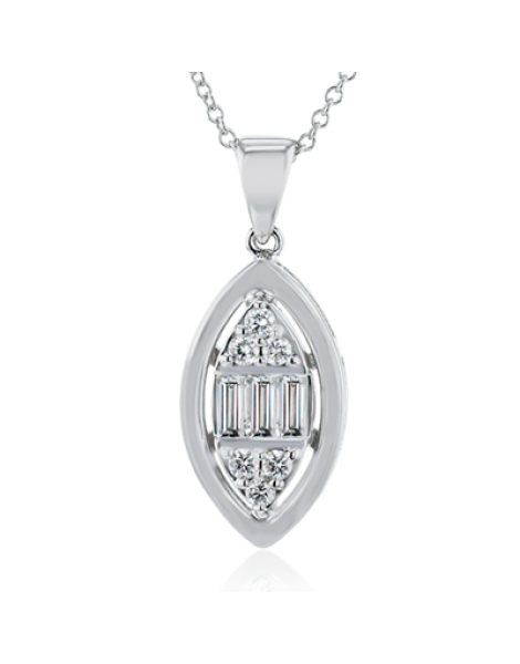 Pendant in 18k Gold with Diamonds