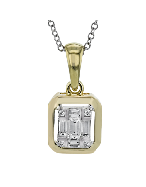 Pendant in 18k Gold with Diamonds