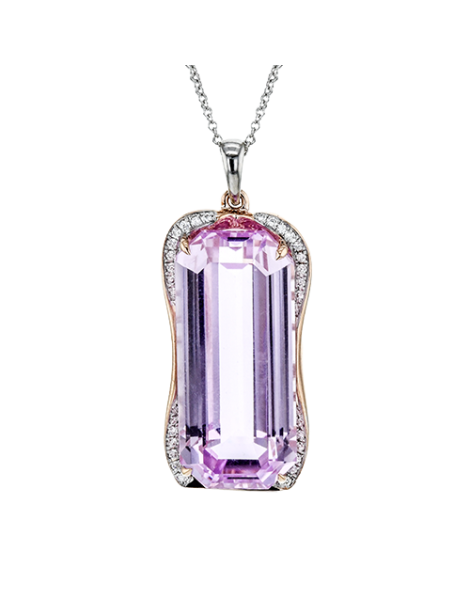 Color Pendant in 18k Gold with Diamonds