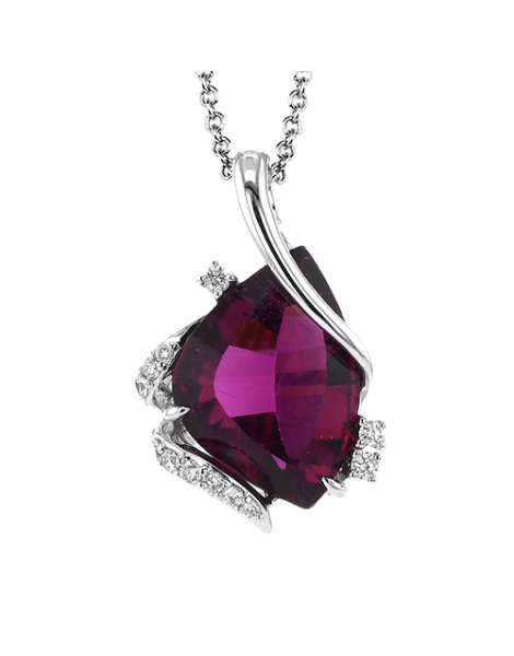 Color Pendant in 18k Gold with Diamonds