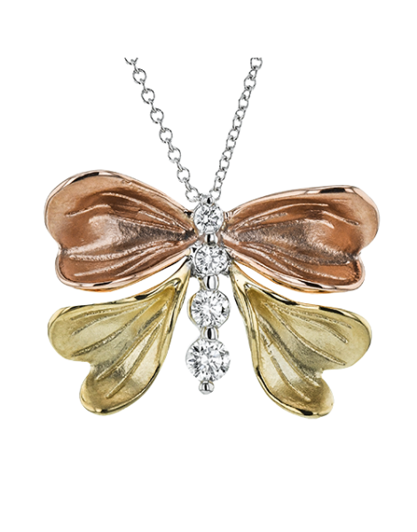 Pendant in 18k Gold with Diamonds