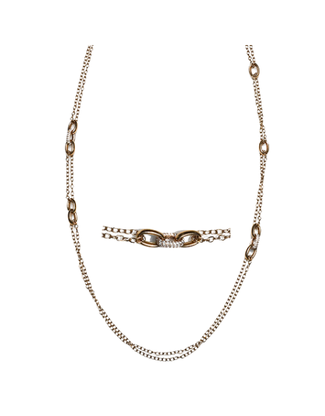 Necklace in 18k Gold with Diamonds