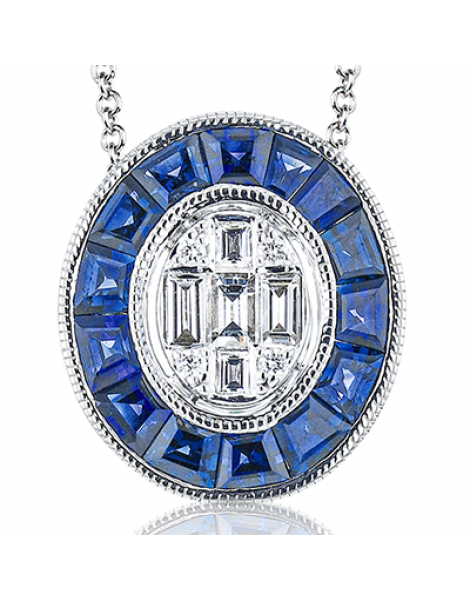 Color Pendant in 18k Gold with Diamonds