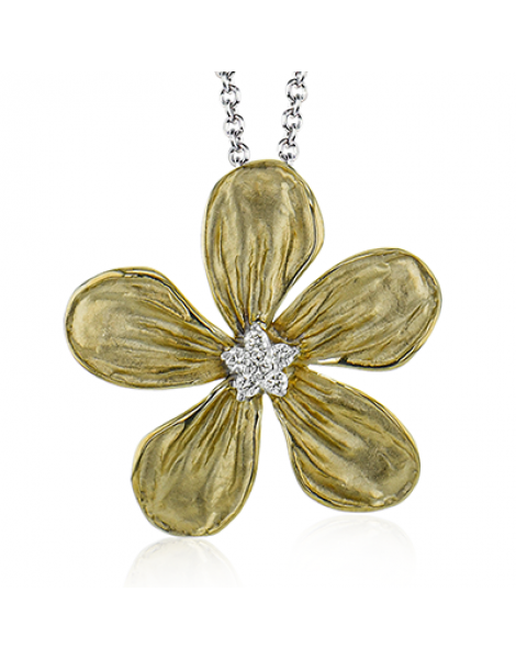 Pendant in 18k Gold with Diamonds