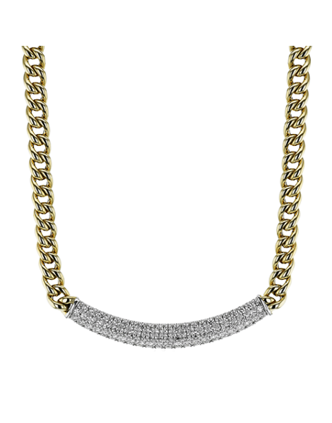 Necklace in 18k Gold with Diamonds