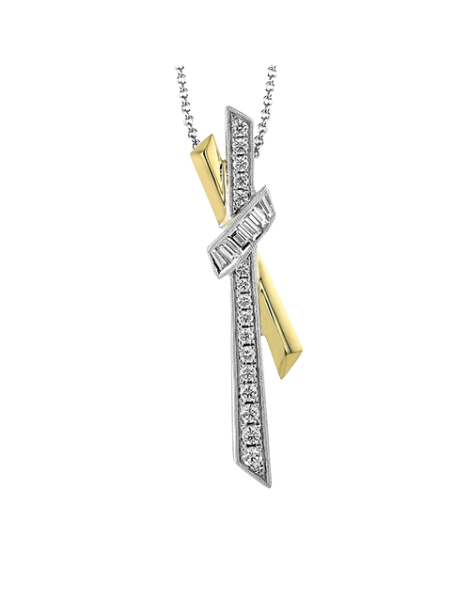 Pendant in 18k Gold with Diamonds