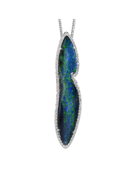 Color Pendant in 18k Gold with Diamonds