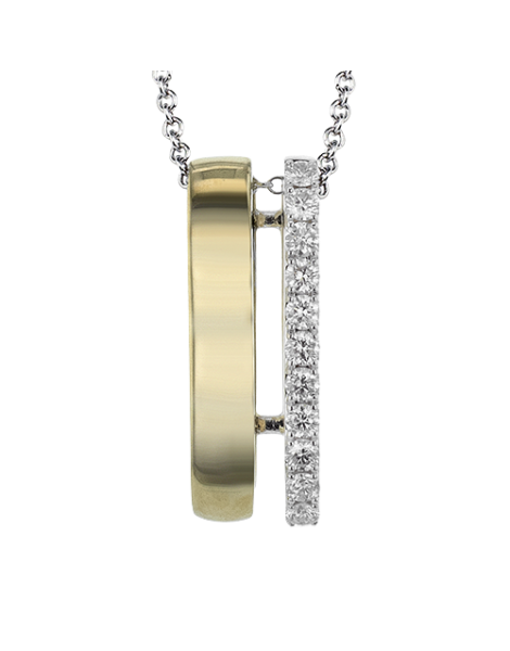 Pendant in 18k Gold with Diamonds